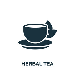 Herbal Tea icon. Monochrome simple element from sauna collection. Creative Herbal Tea icon for web design, templates, infographics and more
