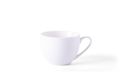 coffee mug or cup with handle. isolate on white background with clipping path.