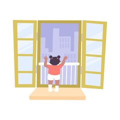 Childproof Window Illustration