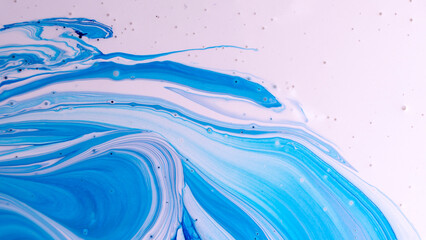 The colors of the aqueous ink are translucent. Abstract multicolored marble texture background