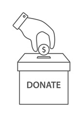Donation outline icon