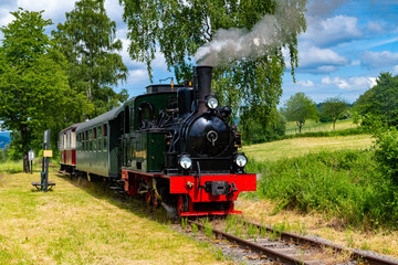 Dampflokomotive Eisenbahn Sauerländer Kleinbahn Plettenberg Lok Schmalspurbahn Qualm Museumszug...