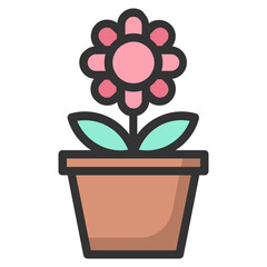 flower line color icon