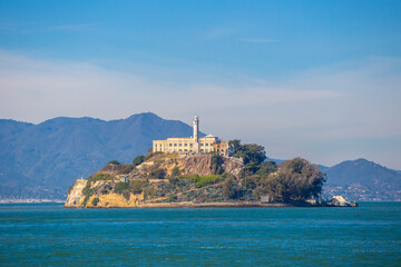 Naklejka premium Alcatraz Island in San Francisco in USA