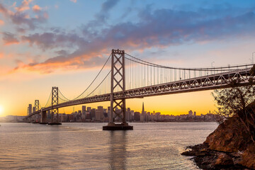 Famous Golden Gate Bridge San Francisco in California USA