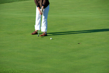 Golf course in a beautiful day to do sport