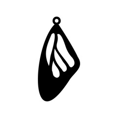  cute wing butterfly earrings jewerly vector illustration design