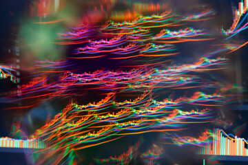 Abstract background of stock market data