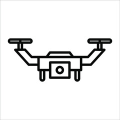 Drone icons or vector illustration, isolated sign symbol vector. High quality black style vector icon.

