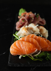 Selection of Sushi and Sashimi