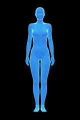 Woman, Body of Human Female, 3D - 440742360
