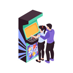 Isometric Game Machine Icon