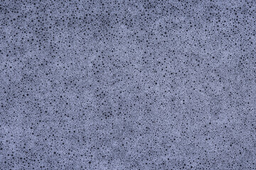 Air bubbles on the water level surface