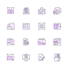 Outline icons design-Design and Development