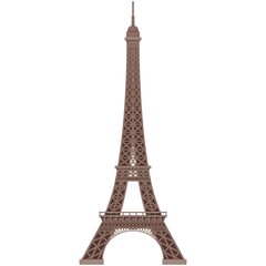 Paris Eiffel tower vector illustration isolated on white background