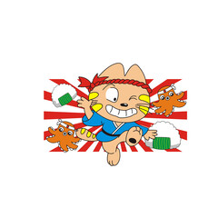 cartoon cat who became a japanese chef