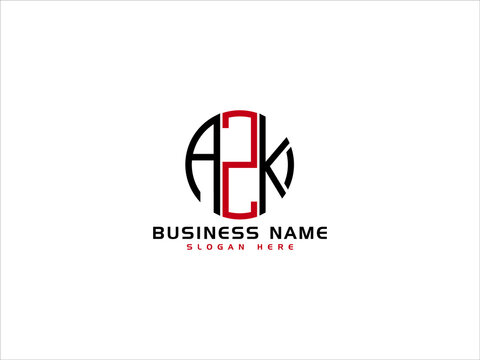 Letter ZAK Logo Icon Vector Image Design For All Business