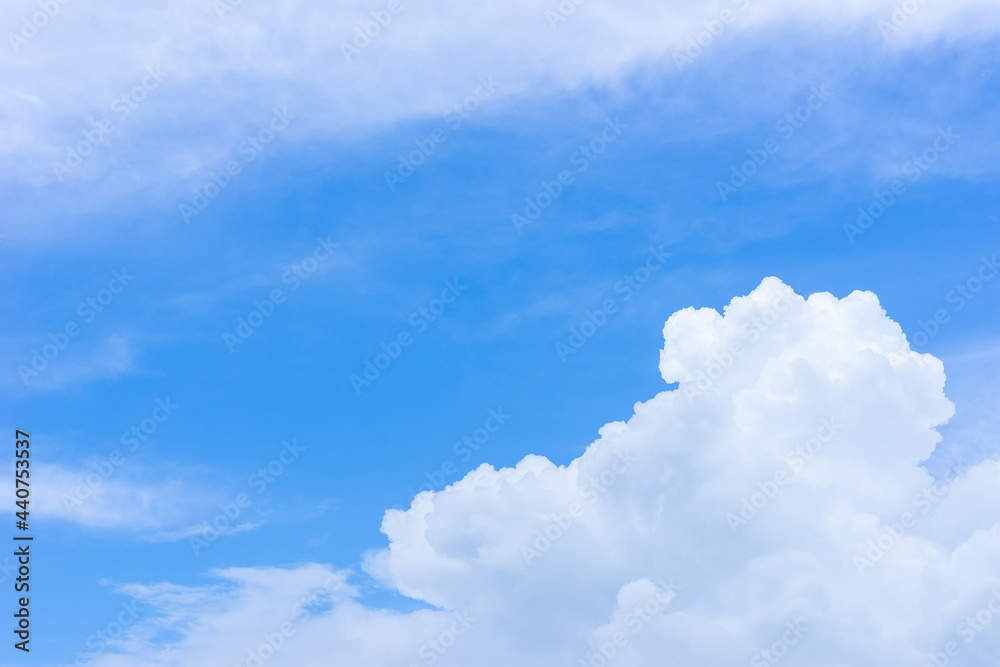 Wall mural blue sky with cloud.