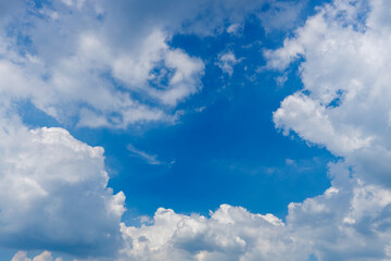 Naklejka na ściany i meble The Clouds with blue sky