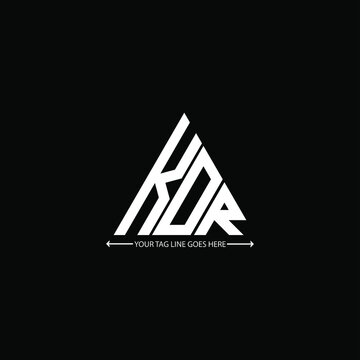 KDR letter logo creative design. KDR unique design, KOR letter logo creative design. KOR unique design



