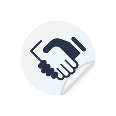 Hand Shake - Sticker