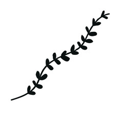 Leaf ornament vector drawing