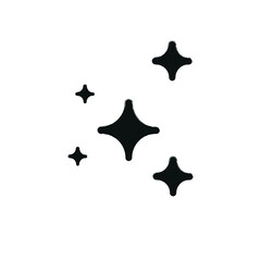 glittering stars drawing vector