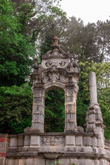 Fototapeta na wymiar Stone arch, Old arch, Carved arch