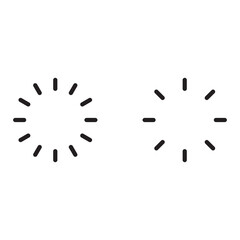 Download sign. Load icon