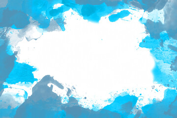 Abstract water colour frame designed to serve as background to heading or message board.