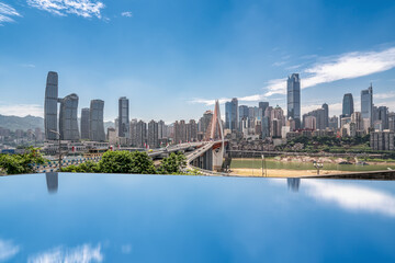 Obraz premium Chongqing city modern architecture landscape skyline