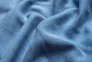 Fototapeta premium Summer ultra-thin tencel denim fabric background