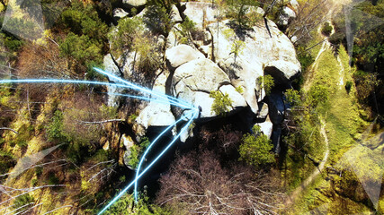 5G internet concept. Worldwide online communication. Freelance business lifestyle. Futuristic technology. 