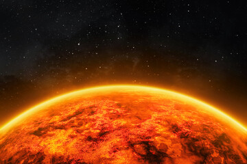 Sun surface in the space © fotokitas
