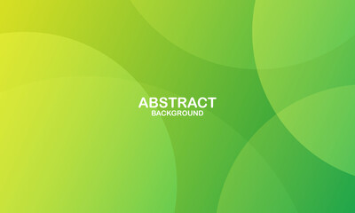 Minimal geometric background. Green elements with fluid gradient. Cool background design for posters. Eps10 vector