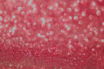 Red bokeh background happy new year 2022. abstract effect light night out of focus circle wallpaper. for christmas party celebration holidays or technology background concept.