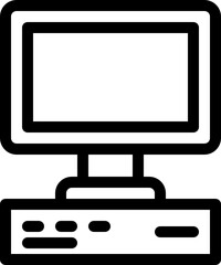 computer outline icon