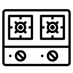 stove line icon
