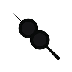 Meat ball icon. Black icon. Icon food. Vector illustration.	