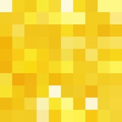 Abstract Yellow mosaic background. Vector background. Gold mosaic. Pixel art background.