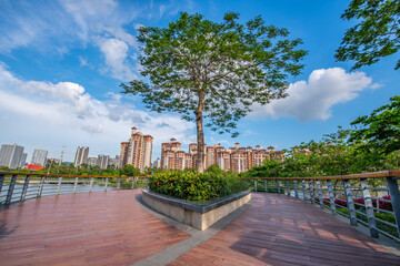 Scenery of Phoenix Lake Park, Nansha, Guangzhou, China