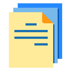 Document flat icon
