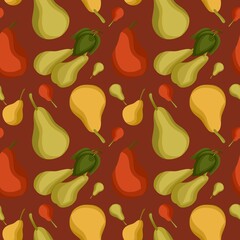 seamless pattern with pears