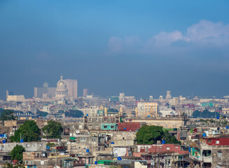 Fototapeta premium Havana Skyline seen from Colina Lenin, , La Habana Province, Cuba