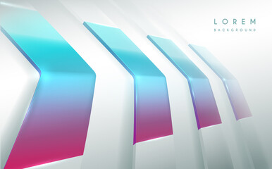 Abstract color geometric arrows background