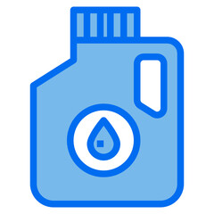 drink bottle blue line icon