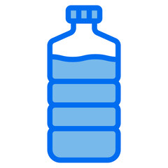 drink bottle blue line icon