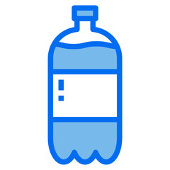 soda blue line icon