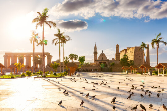 St Mary Church And Luxor Museum, Sunny Day View, Egypt