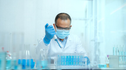 
Scientists are testing and researching five coronavirus vaccines. in the laboratory